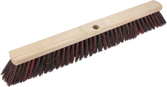 Brumag Straatbezem Budget line voor buiten terras tegels en klinkers - Harde bezemkop 60 cm breed - Houten steel van 139 cm van Brumag — afbeelding 4