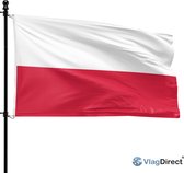 VlagDirect - Poolse vlag - Polen vlag - 90 x 150 cm.