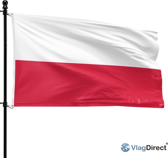 VlagDirect - drapeau polonais - drapeau polonais - 90 x 150 cm.