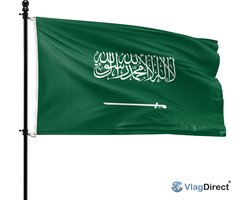 VlagDirect - Saoedi Arabische vlag - Saoedi Arabie vlag - Saudi Arabiƫ vlag - 90 x 150 cm.