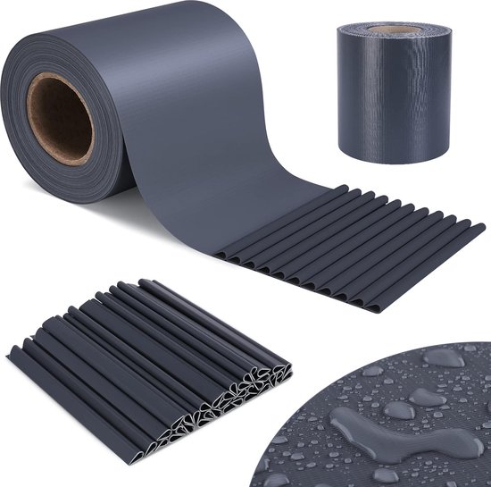 Yakimz Inkijkwerende stroken voor dubbelstaafmatten, 70m x 19cm PVC zichtbescherming, incl. 60 clips, zichtwering, weerbestendig, 450g / m², voor tuinhek balkon mattenhek, antraciet