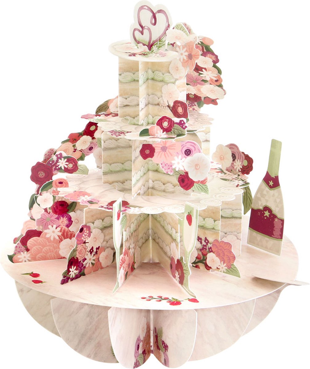 wenskaart pirouettes ps 089 pop up the cake