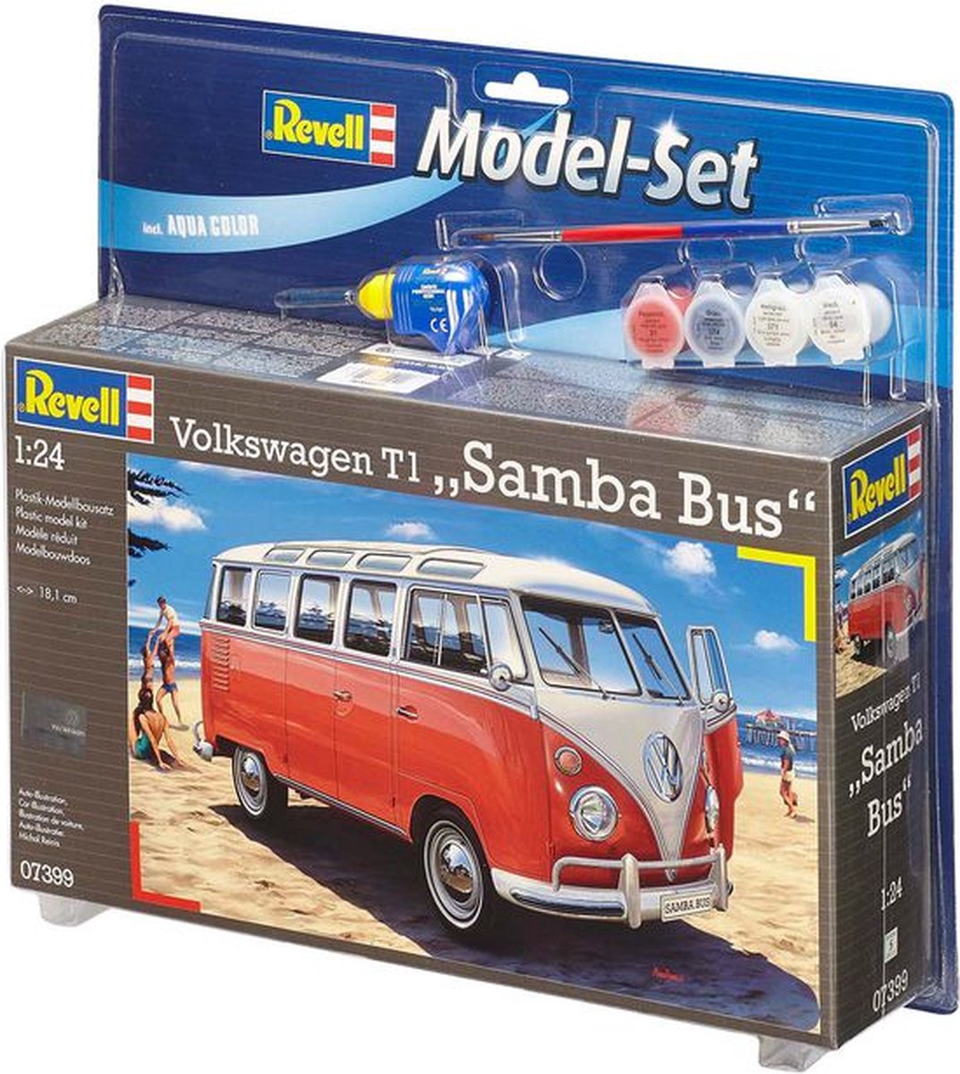 Revell Modelbouwpakket Auto - 67399 Volkswagen VW T1 Samba Bus - Modelbouw - Volwassenen - 1:24 — afbeelding 3