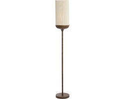 Light & Living Vloerlamp Dania - Crème/Bruin - Ø23x159cm - Modern - Staande lampen voor Woonkamer - Slaapkamer