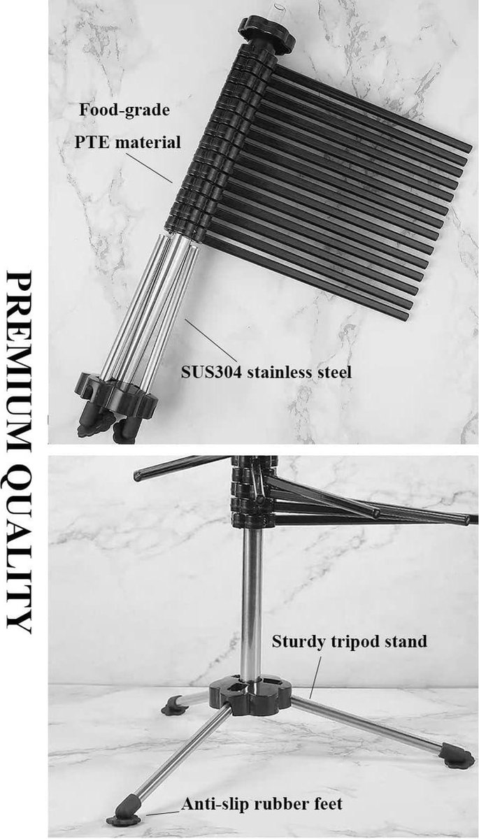 Pasta Drying Rack Foldable Spaghetti Noodle Hanger Stand Household Kitchen Gadgets - Fresh Spaghetti Dryers (Transparent) pasta droogrek van Merkloos — afbeelding 3