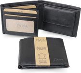Fana Bags Heren Portemonnee Leer - RFID - Compacte Portemonnee Heren - Leren Portemonnees - Portefeuille Heren - Billfold -Kerstcadeau