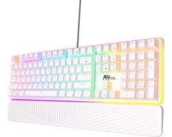 Royal Kludge RK918 – Gaming Toetsenbord – Mechanisch Toetsenbord – RGB – Wit – Brown Switches – Met Polssteun