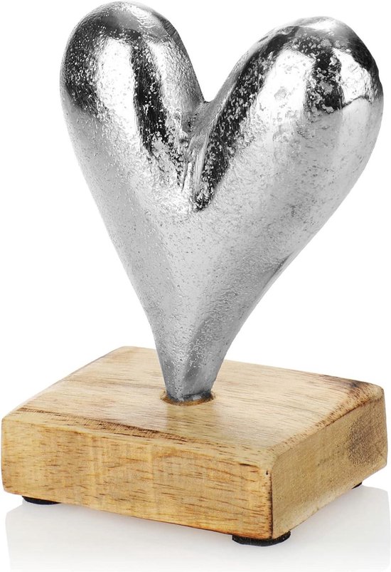 Staander mangohout Love B 5cm H 18cm | Zus & Zo Oostburg | Unieke