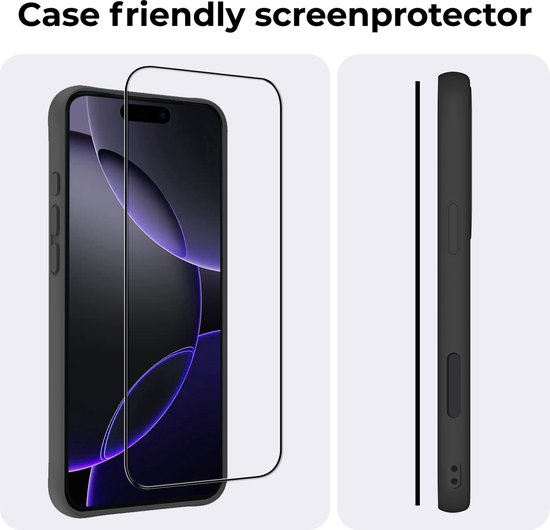 Protecteur d'écran adapté pour iPhone 16 Pro Max Protecteur d'écran en Tempered Glass trempé Couverture complète - Protecteur d'écran adapté pour iPhone 16 Pro Max Protecteur d'écran Couverture d'écran - 3 PACK