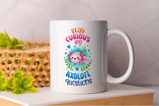 Mug Curieux et Axolotl - Axolotls - LaughOutLoud - LOL - Funny - SillyMoments - HumorGoals - LaughingGeblown - FunnyMomenten - LeukeVibes