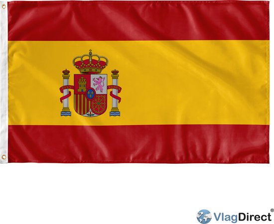 VlagDirect - drapeau espagnol - drapeau en Espagne - 90 x 150 cm.