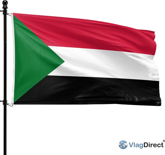 VlagDirect - drapeau soudanais - drapeau soudan - 90 x 150 cm.