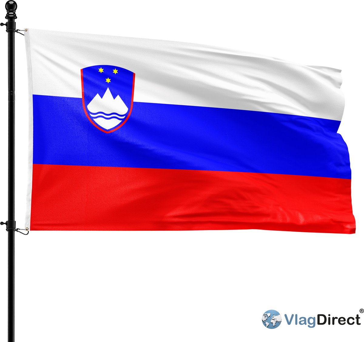 VlagDirect - Sloveense vlag - Slovenië vlag - 90 x 150 cm.