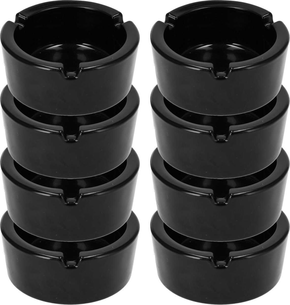Goedkoopste Asbakken Horeca Dia 8.5cm | Set van 8 Glazen Asbakken | Ideal Tafelasbak voor Thuis, Hotels, Bars & Feestjes | Essentieel Rookwaren