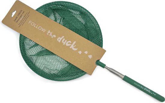 Follow The Duck telescopisch net donkergroen speelgoed buitenavontuur. — afbeelding 2