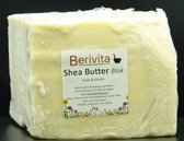 Shea Butter Blok 1kg - Huid en Haar Butter - kg ongeraffineerde en onbewerkte Sheabutter - makkelijk zelf afsnijden
