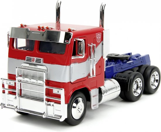 Jada Toys Transformers T7 Optimus Prime 1:24, Vrachtwagen, 8 jaar, Metaal, Blauw, Rood