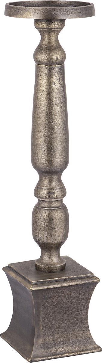 PTMD COLLECTION PTMD Statch Kandelaar - 18 x 18 x 80 cm - Aluminium - Goud