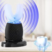 Bol.com Ultrasonische Elektrische Automatische Tandenborstel U Vorm - 360 Graden Mond Reiniging met Koud Blauw UV Licht Whitening aanbieding