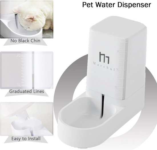 Automatische Voer- En Waterdispenser – 3,8 Liter – BPA-vrij – Zelffillend – Antislip – Roze – Geschikt Voor Honden En Katten
