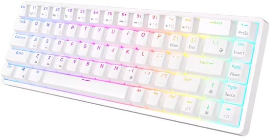RK ROYAL KLUDGE RK920 Mechanisch Toetsenbord In Volledige Grootte Gaming Met Regenboogverlichting 104 Toetsen En Nummerblok Volledig Rode Schakelaar 647536988