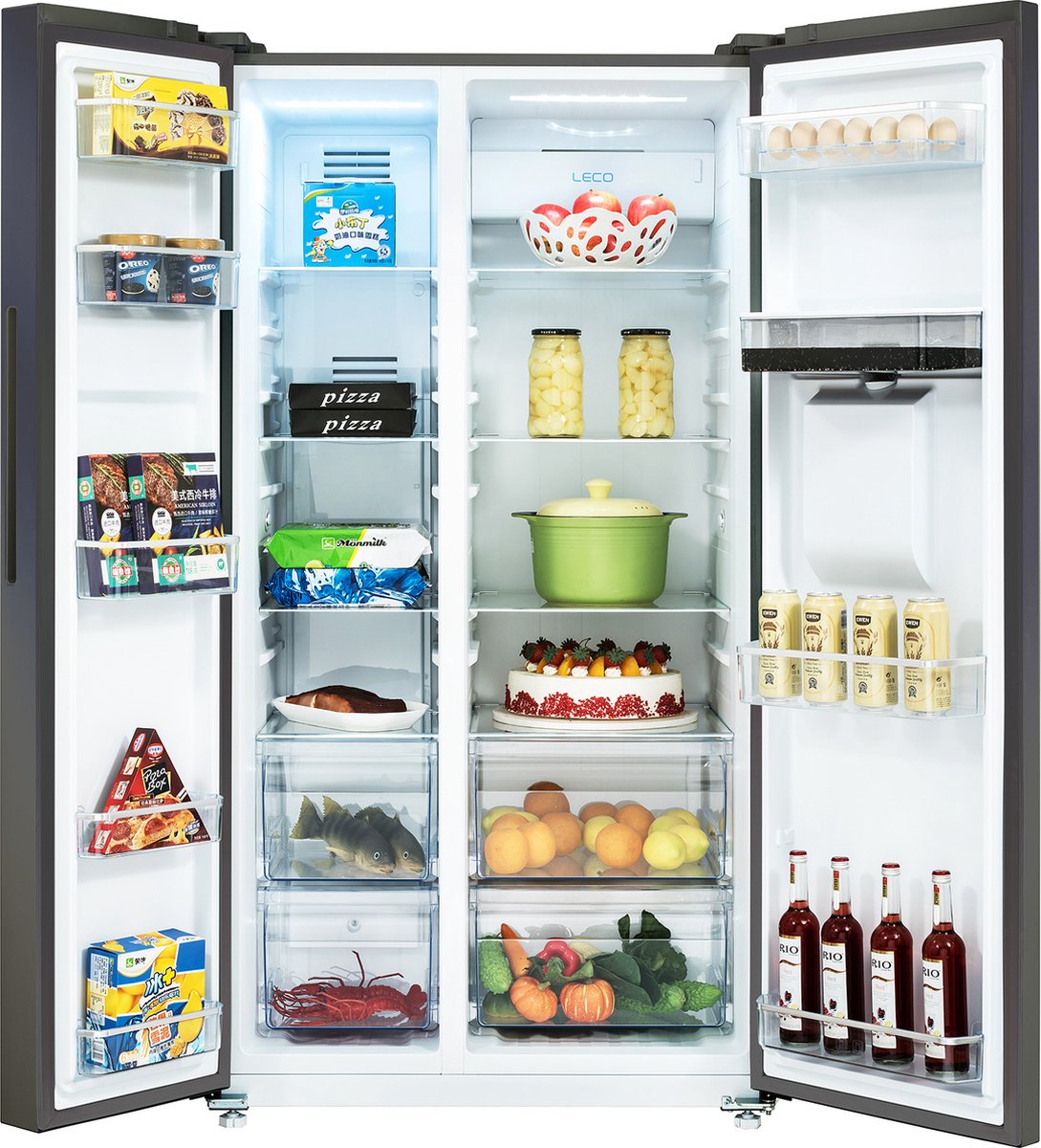 CHiQ FSS559NEI42D - Amerikaanse koelkast - 559 Liter - No Frost - 5.5 L Waterdispenser - Digitaal LED Display - Inverter Compressor - Snelvriezen tot -32℃ - 12 jaar garantie op compressor — afbeelding 6