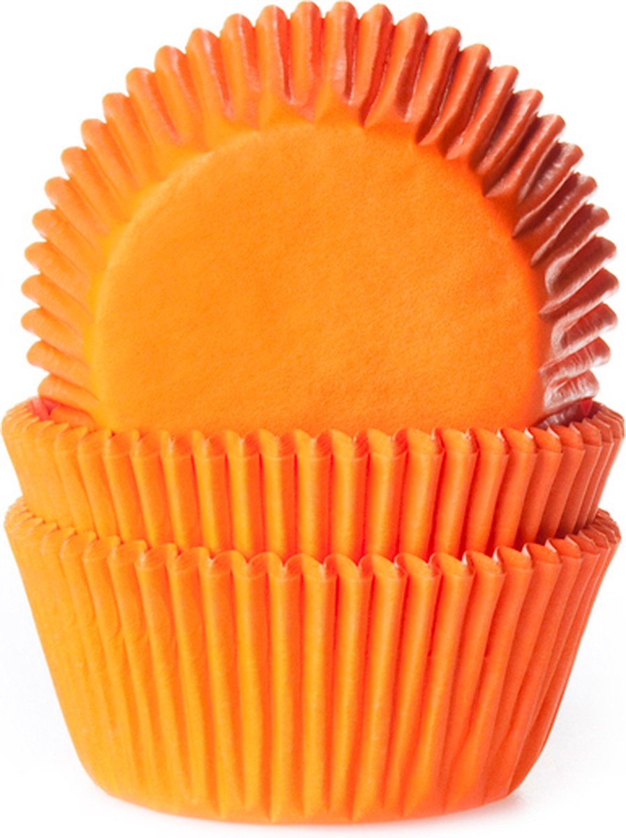 Cupcake Cups Oranje 50x33mm. 50st.
