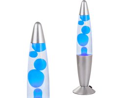 Lavalamp - lavalampen - Bedlamp - lava - wax - blauw - motion-lamp