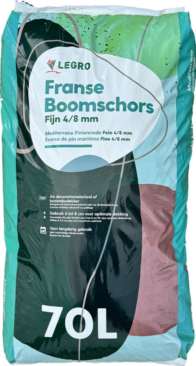 Legro Franse boomschors fijn 4-8mm - Zak 70L