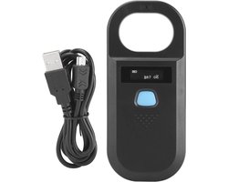 Pet Microchip Scanner - Universele Handheld Animal Chip Reader - Draagbare Chip Scanner - Animal Tag Reader - Dierbenodigdheden Ondersteunt ISO 11784-11785 FDX-B en ID64 RFID - Zwart