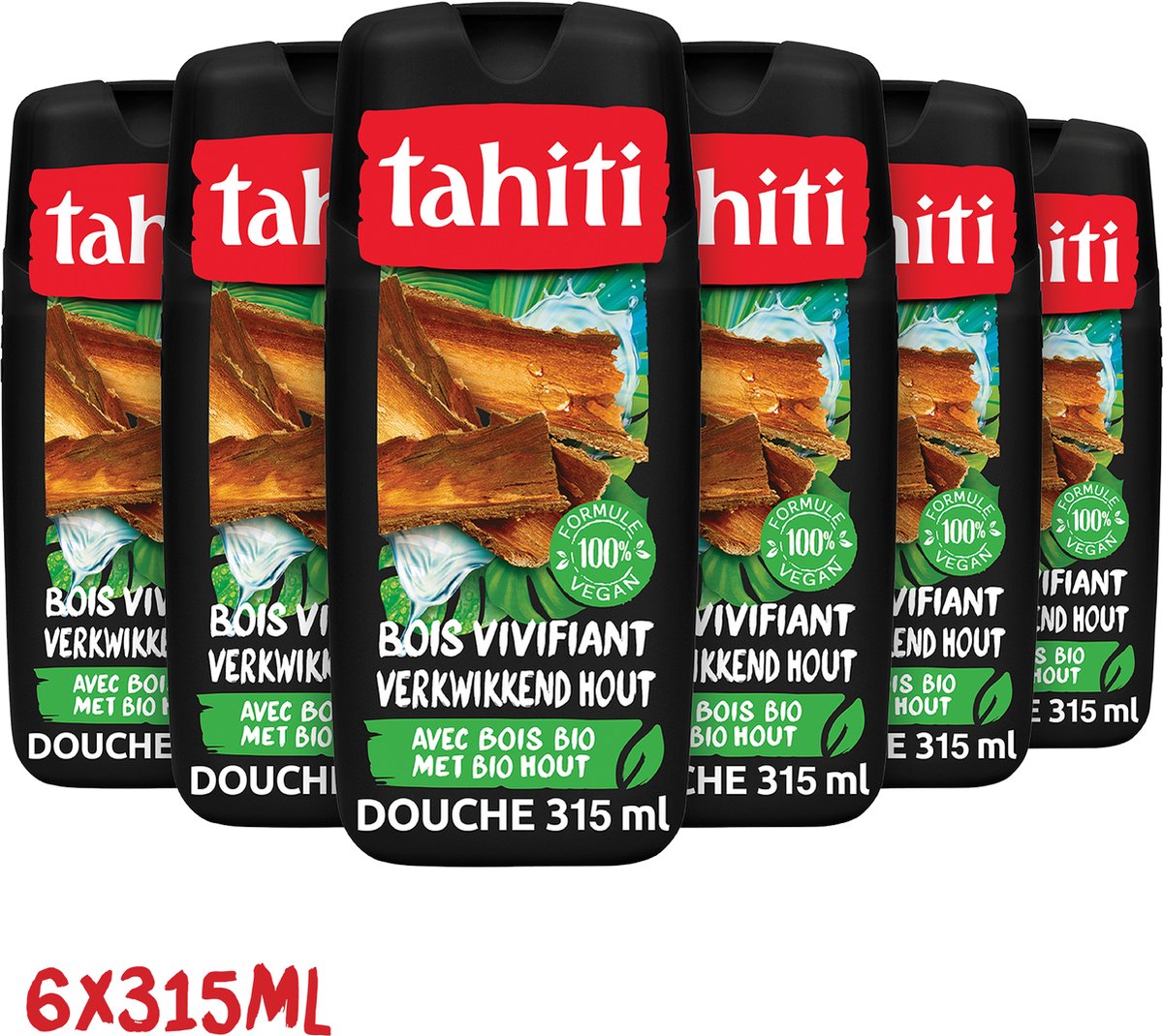 Goedkoopste Tahiti Tropenhout Douchegel - 6 x 315ml - Voordeelverpakking