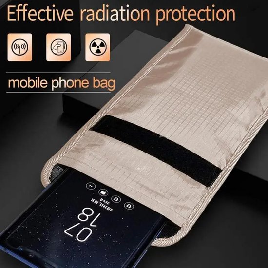 Faraday Bag Faraday Tas, Zwart Groot Voor Mobiele Telefoons En Autosleutels - Anti-tracking, Anti-hacking En Anti-diefstalbescherming (Color : Black, Size : 25X28cm