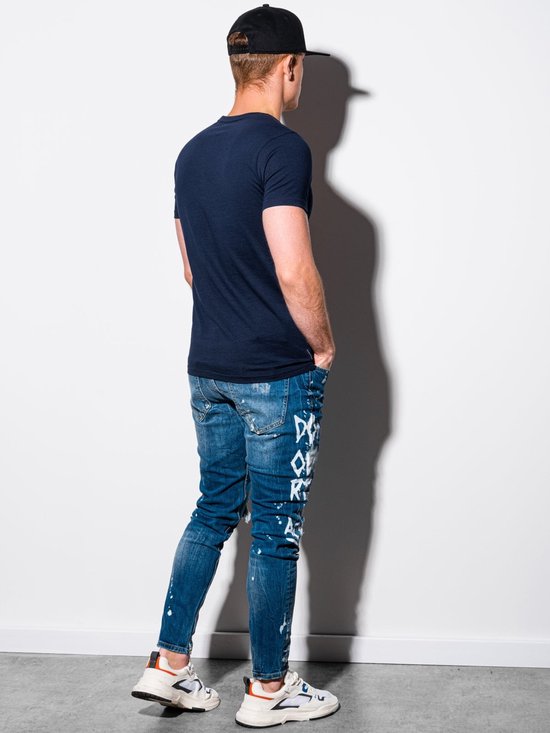T-shirt - basique - homme - Marine - S1370-12