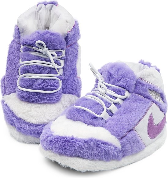 Sneaker Sloffen - Paars - Wit - One Size - Fits All - Unisex - Sloffen -  Sloffen -... | bol