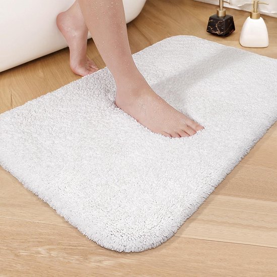 Tendance Toiletmat/wc mat - microvezel - lichtgrijs - 45 x 50 cm | Leen Bakker