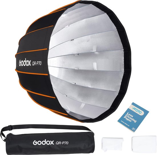 Foto: Godox qr p70 softbox 70cm diepe parabolische softbox snelsluiting