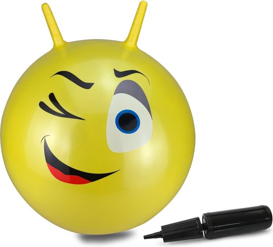 Jamara Skippybal - 460459 Skippybal Knipoog Geel - 55cm