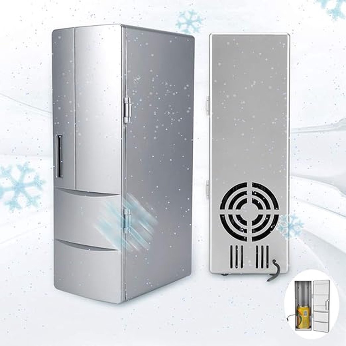 Mini Fridge for Drinks - Mini Koelkast - Mini Koelkasten - Mini Fridge - Minibar - Kleine Koelkast