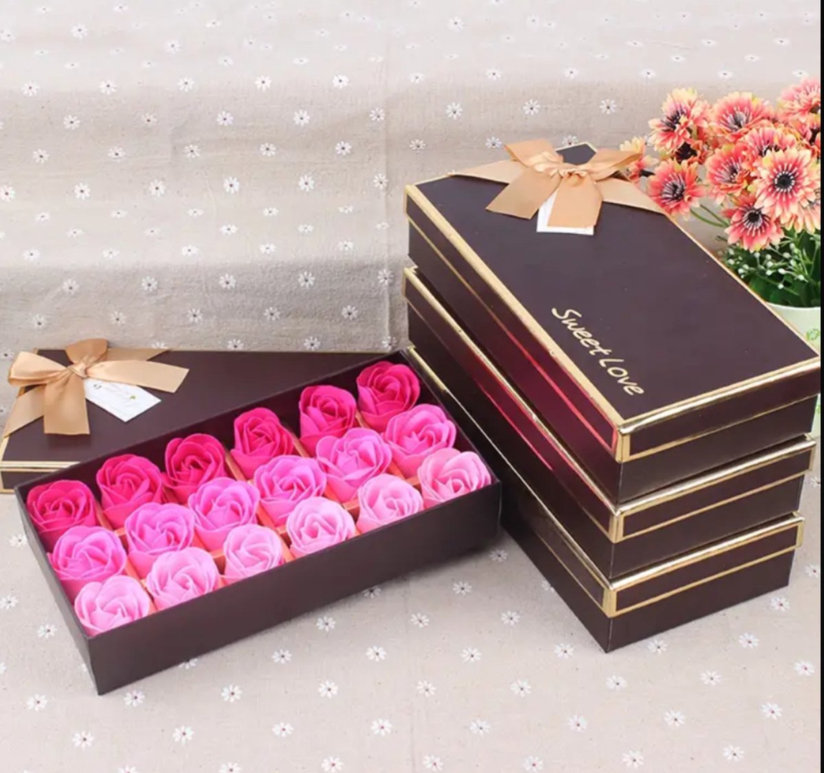 Goedkoopste Geschenkdoos zeep in de kleur roze geurzeep