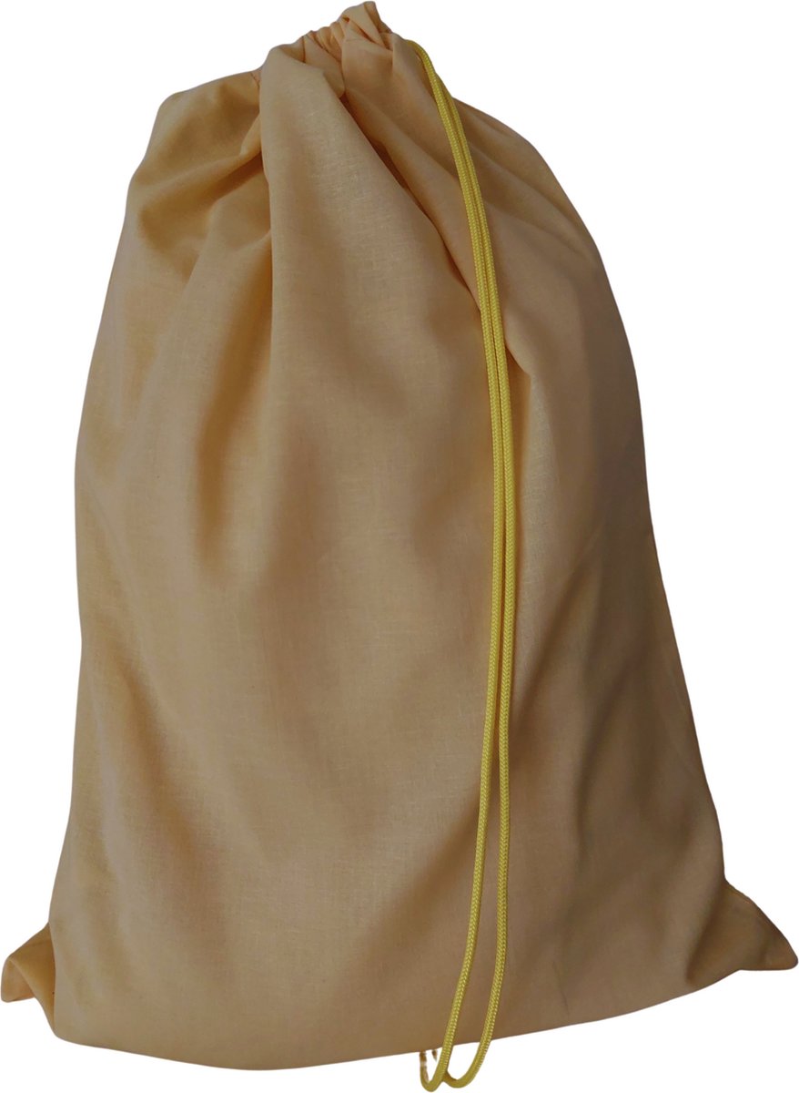 Goedkoopste Bluvardi Katoenen waszak -XL - met trekkoord - geel