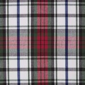 Homescapes Macduff geruite katoenen stof - verkocht per meter Tartan patroon rood wit groen 150 cm breed