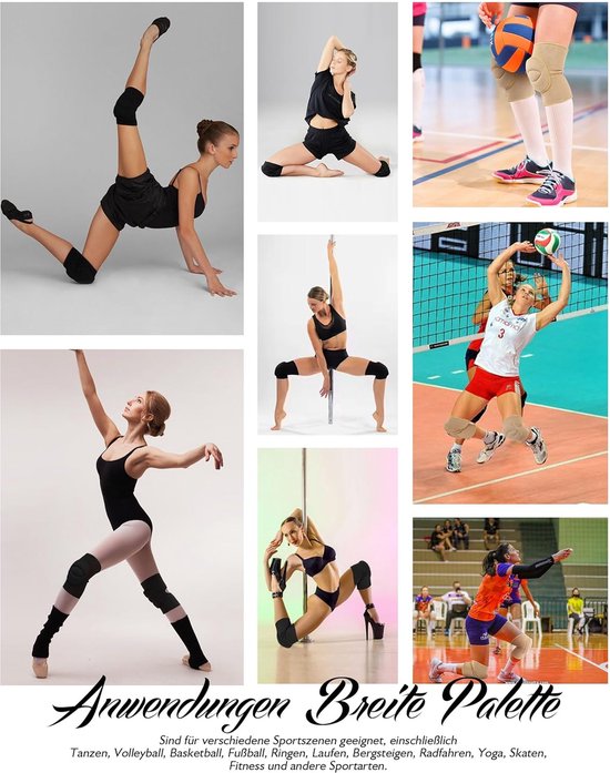 Genouillères De Compression Et Protection Pour Enfants - Paire Noire, Mousse épaisse, Taille S (7-12 Ans) - Pour Danse, Volley, Yoga, Football