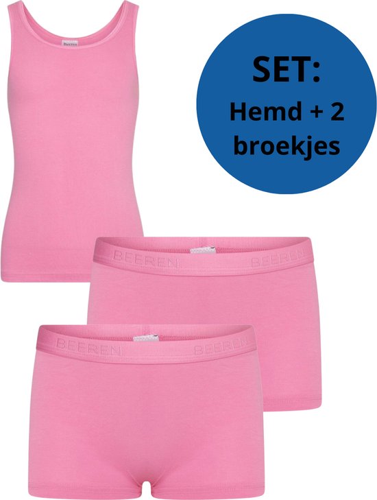 Set Filles Beeren Bodywear : Chemise et 2 Boxers Rose taille 146/152