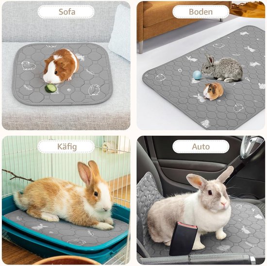 Swetup PIPI Pads für Meerschweinchen, 2 Stück wasserdichte und
