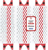 DEGG® - Dweil / mop geschikt voor Vileda ultra max - navulling geschikt voor Vileda - geschikt voor alle platte mopsystemen van Vileda - Microvezel doek - 3 STUK(S)