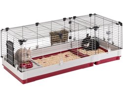 Hamsterkooi 120 x 60 xh 50 CM - Kooi en accessoires inbegrepen - Te openen en modulair - Krolik 120 met Hamsterkooi