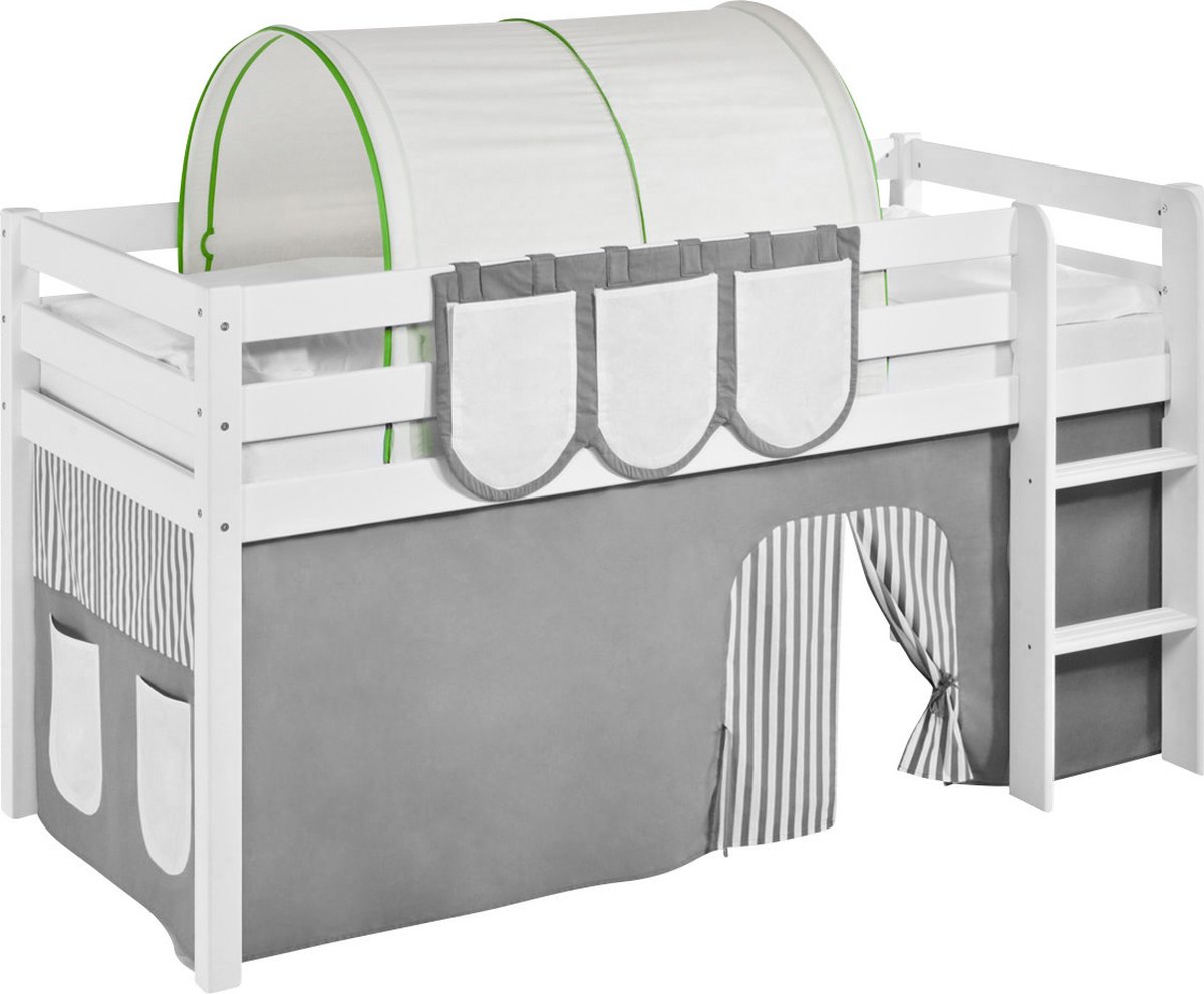 Tunnel Groen-Beige voor halfhoogslaper
