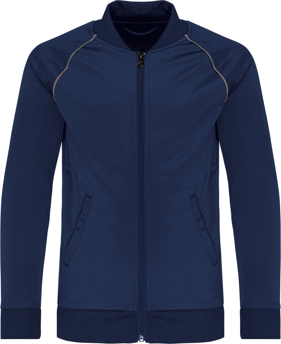 PROACT® Kindertrainingsjas met rits en biesje PA385 Sporty 12/14 years 12/14 ans Marineblauw