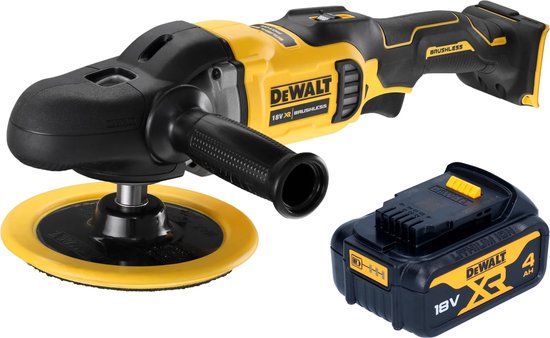 Polisseuse excentrique sans fil DeWalt DCM 849 N 18 V 180 mm sans balais + 1x batterie 4,0 Ah - sans chargeur