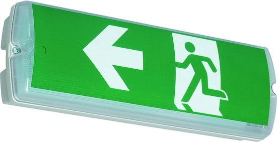 Schild vluchtroute type C voor L-LUX standaard Eco
